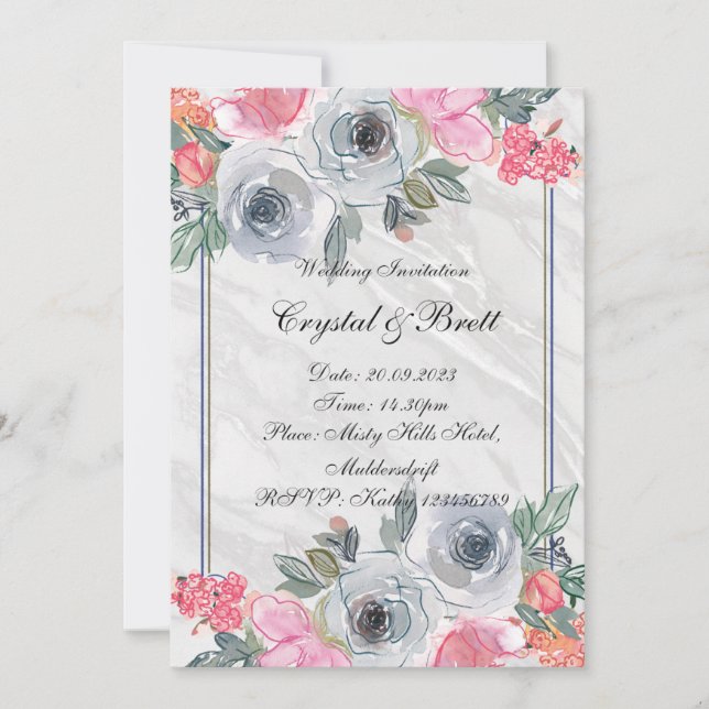 Convite De Casamento (Frente)