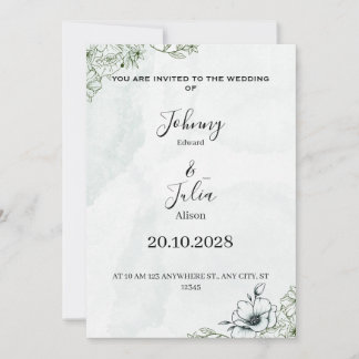 Convite de casamento
