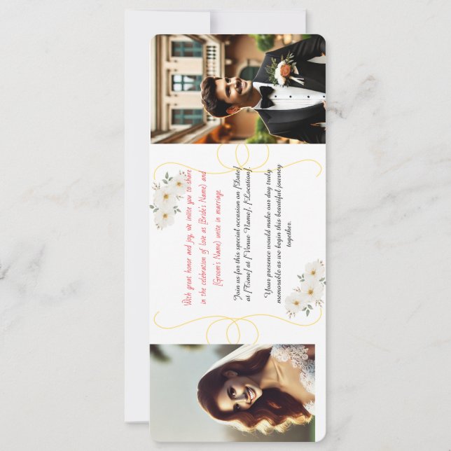 convite de casamento (Frente)