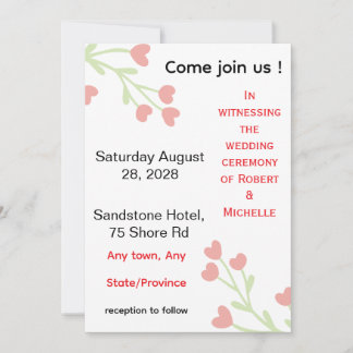 Convite de Casamento