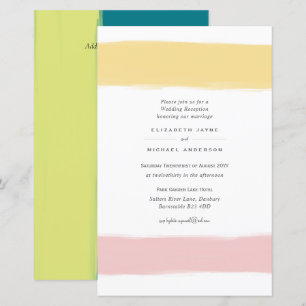 CONVITE DE CASAMENTO A9 de troca de cores moderna 