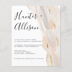 Convite de Casamento Abstrato Orçamento