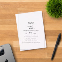 Convite De Casamento Acrílico De Boho Rustico Chic