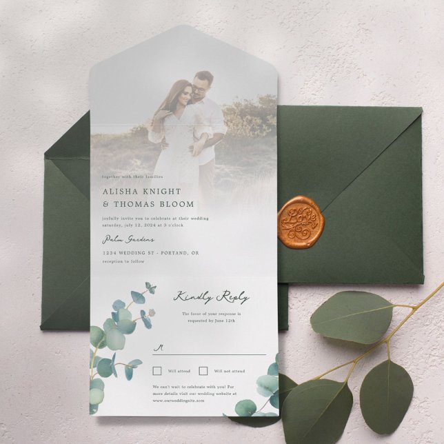 Convite De Casamento Adelaide Com Cartão Postal RS (Criador carregado)