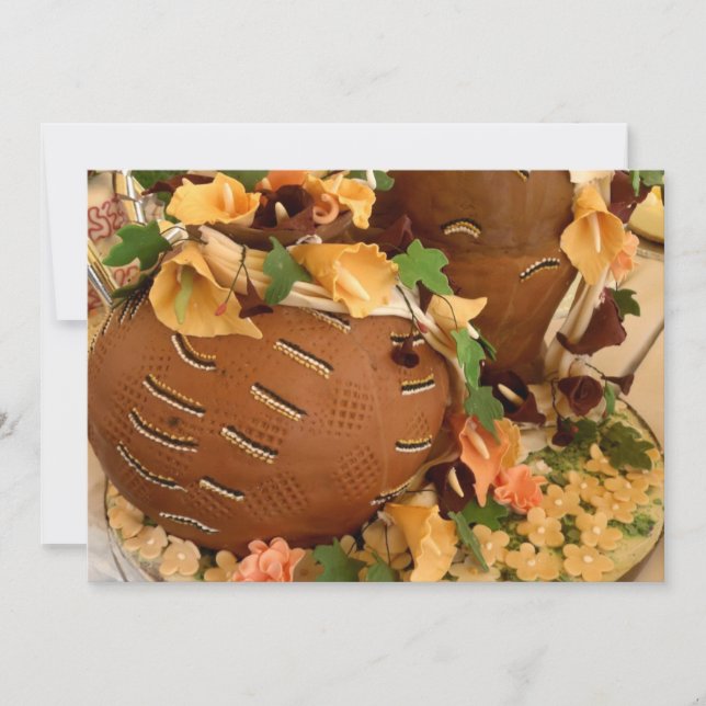 convite de casamento africano (Frente)