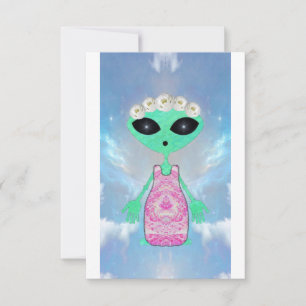 Convite de Casamento Alien