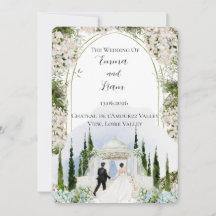 Convite de Casamento Altar Chateau Jardim Capricho