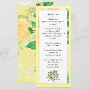 CONVITE DE CASAMENTO AMARELO DE LEMÃO
