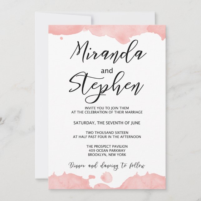 Convite de Casamento - Aniversário - Menu (Frente)