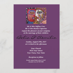 Convite de Casamento Anjo & Amantes do Diabo