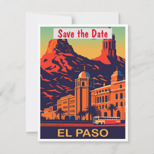 Convite de Casamento Antigo El Paso Texas