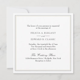 Convite de Casamento ao Quadrado do Tipográfico Cl