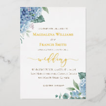 Convite de casamento aquarela de Hortênsia