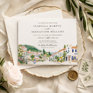 Convite de Casamento Aquarela Provença