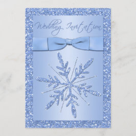 CONVITE DE CASAMENTO ARCO Ice Azul Flocos de Neve