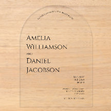Convite de Casamento Arco Minimalista Moderno