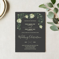 Convite de casamento Art nouveau