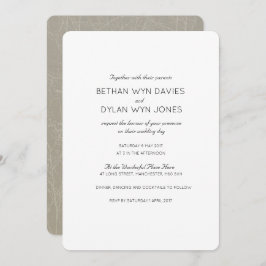 Convite De Casamento 'Árvore' De Ostra/Mink