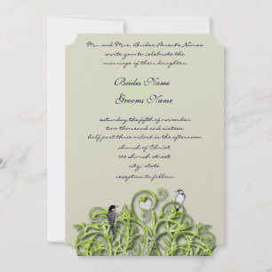 Convite de Casamento Árvore Redemoinho Verde do Am