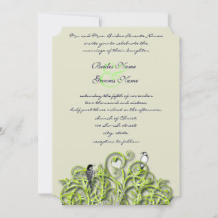 Convite de Casamento Árvore Redemoinho Verde do Am