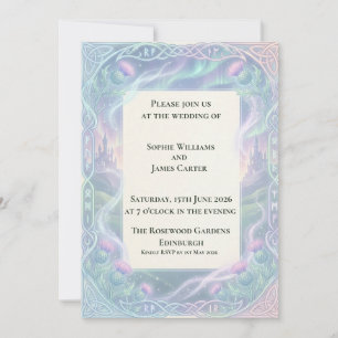 Convite de Casamento Aurora Celtic Thistle