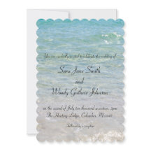 Convite de Casamento Azul Oceano