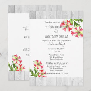 Convite de Casamento Bailarina de Rosas em Aquarel