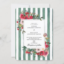 Convite de Casamento Basil Green