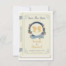 Convite de Casamento Biblioteca Salve A Data