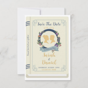 Convite de Casamento Biblioteca Salve A Data