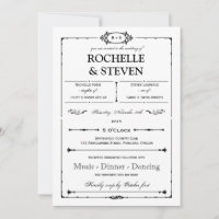 Convite de Casamento Bistro