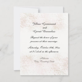 Convite de Casamento Blush Flush