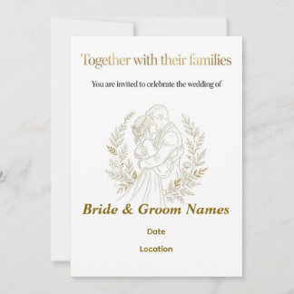Convite de Casamento Boho