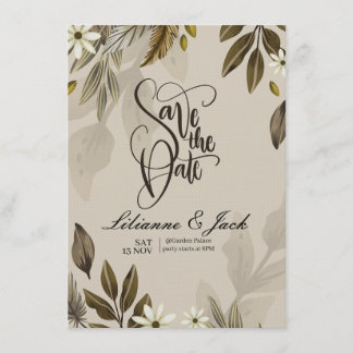 Convite de Casamento Boho