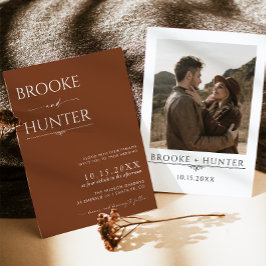 Convite de casamento Boho | Casamento minimalista 