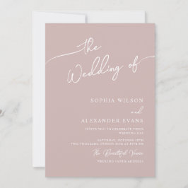 Convite de casamento boho-chic, cores pastel.