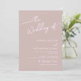 Convite de casamento boho-chic, cores pastel.