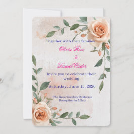 Convite de Casamento Boho Greenery