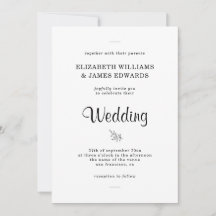 Convite de Casamento Boho Rústico Elegante