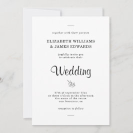 Convite de Casamento Boho Rústico Elegante