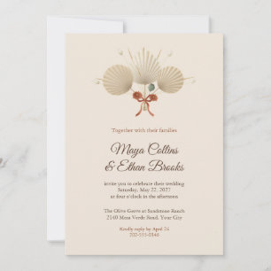 Convite de Casamento Boho Sun Palm Spears