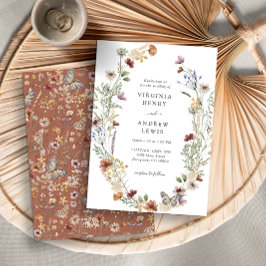 Convite de Casamento Boho Terracota