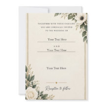 Convite de Casamento Botânico