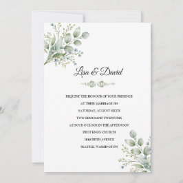 Convite de Casamento Botânico