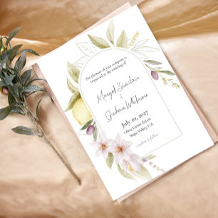 Convite de Casamento Botânico do Pomar de Oliveira