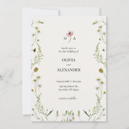 Convite de Casamento Botânico Luxuoso