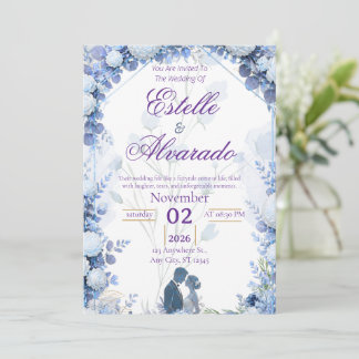 Convite de Casamento Botânico Luxuoso