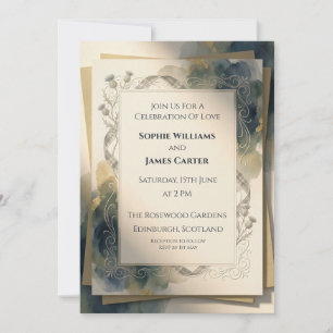 Convite de Casamento Botânico Mal-humorado