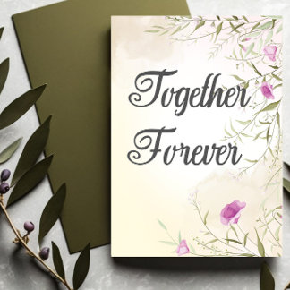 Convite de Casamento Botânico Para Sempre, Bei