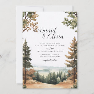 Convite de Casamento Brown County Forest Hill Indi